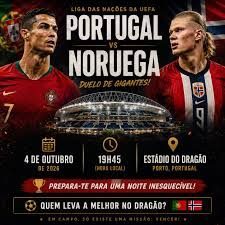 بوستر مباراة البرتغال والنرويج في دوري الأمم الأوروبية على ملعب التنين