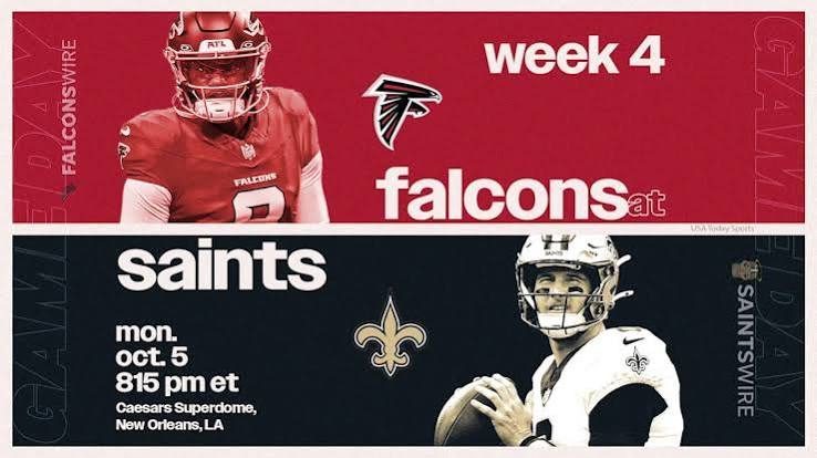 مواجهة أتلانتا فالكونز ضد نيو أورليانز سينتس في الأسبوع الرابع لدوري NFL