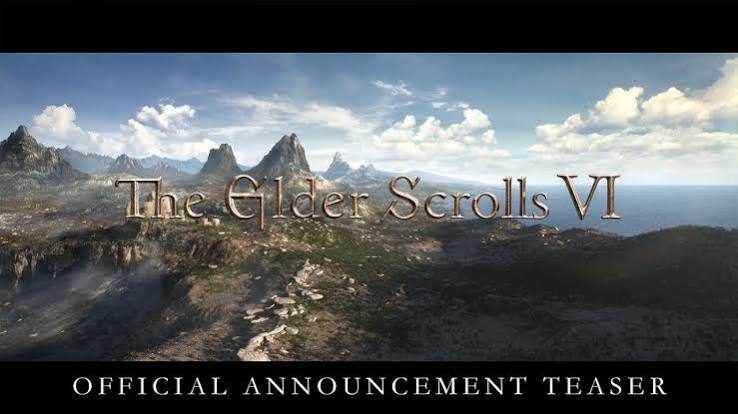 شعار لعبة The Elder Scrolls 6 مع تضاريس إقليم هامر فيل