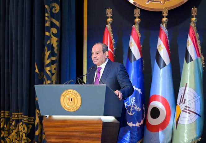 الرئيس عبد الفتاح السيسي يلقي خطاب الأكاديمية العسكرية حول انتهاء رئاسته عام 2030